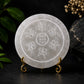 Zibu money selenite crystal plate for wealth attraction and spiritual energy