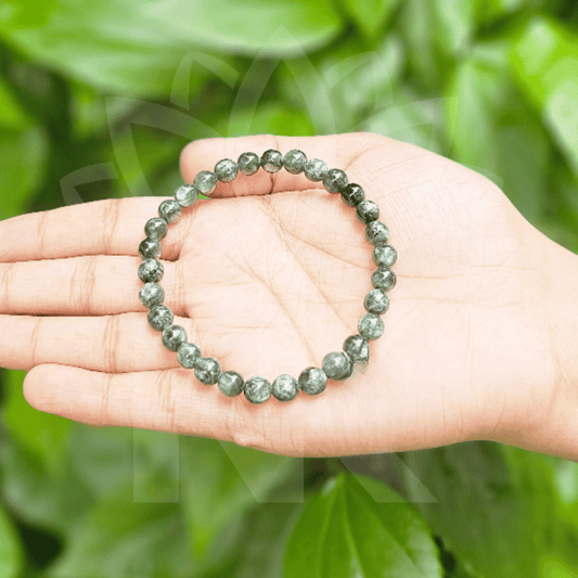 Seraphinite Bracelet For Angelic Connection-(7mm)