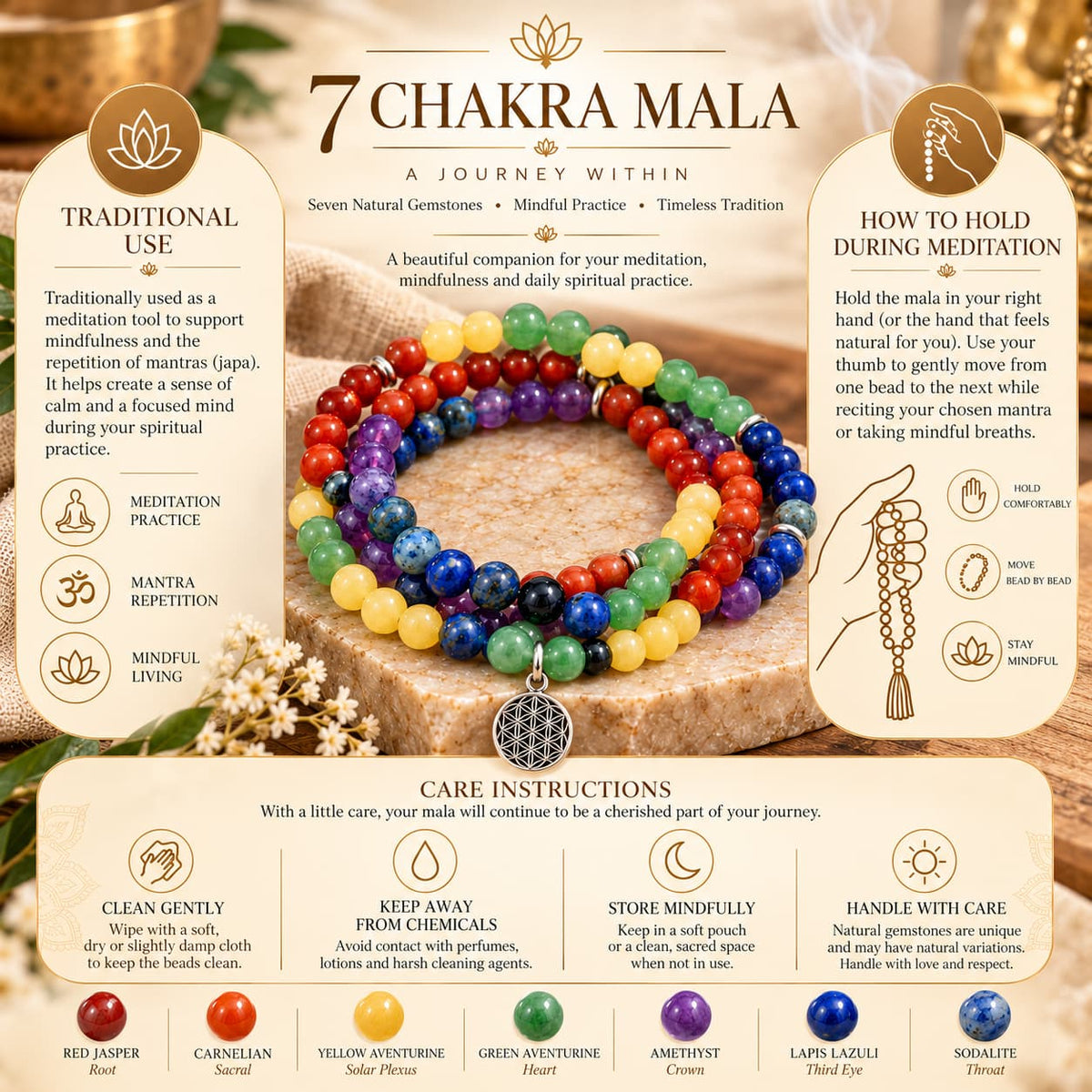 7 Chakra Mala For Solving Love Relationship Issues