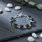 Healing Smoky Quartz crystal bracelet in sterling silver for balance