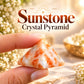 Sunstone Crystal Pyramid | Confidence, Abundance and Solar Energy