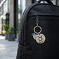 The Taurus Keychain Zodiac - Strength Charm with Blue Corundum