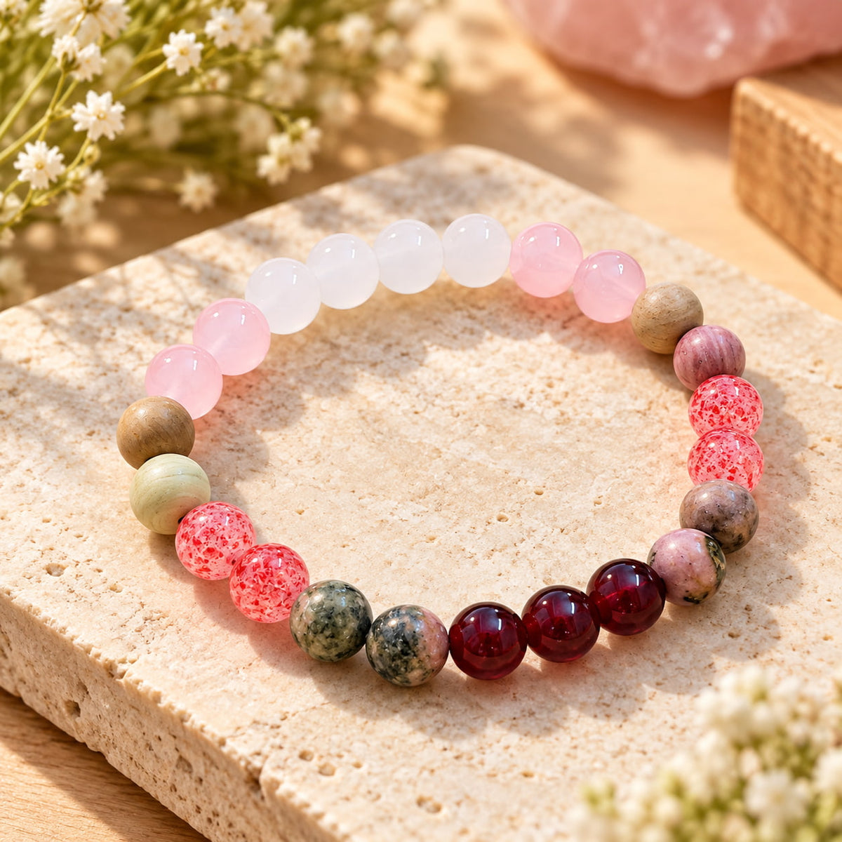 The Love Spell Bracelet | 6 Crystal Bracelet for Attracting Love & Healing the Heart