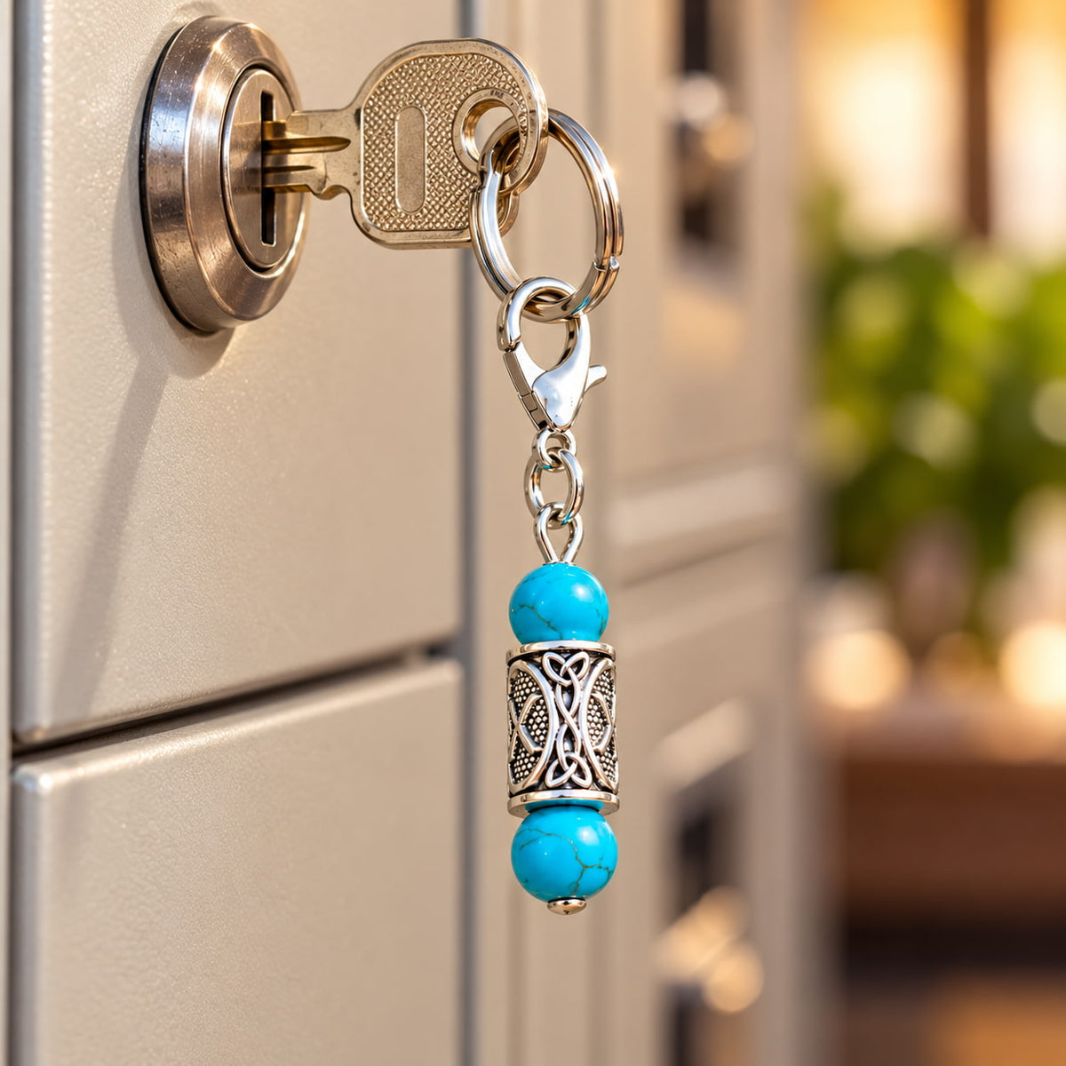 Turquoise Crystal Charm | Courage, Confidence and Name & Fame