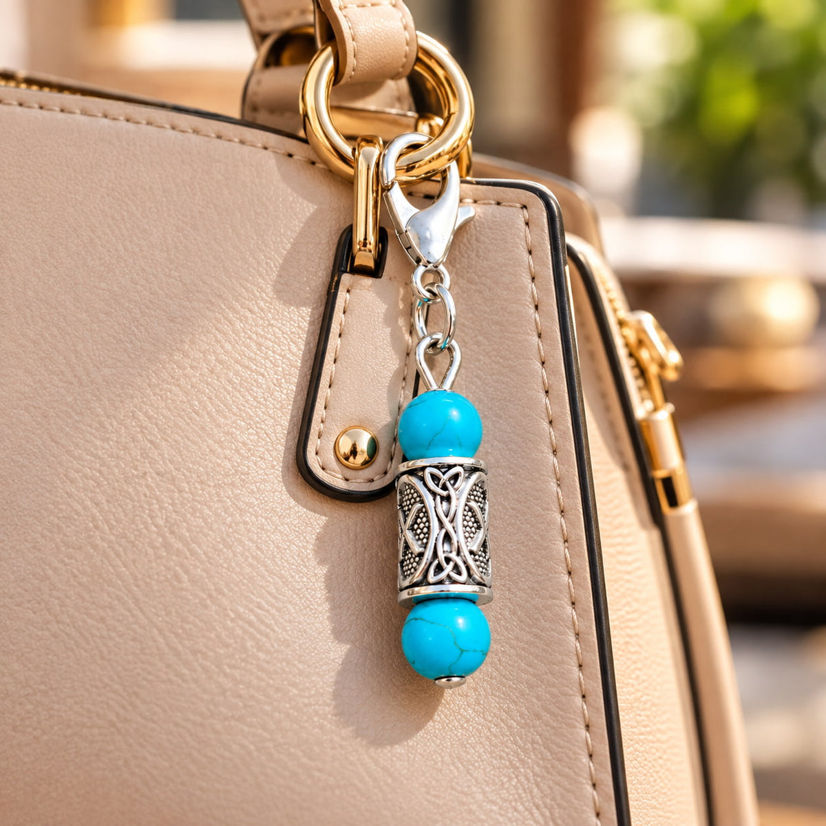 Turquoise Crystal Charm | Courage, Confidence and Name & Fame