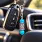 Turquoise Crystal Charm | Courage, Confidence and Name & Fame