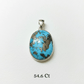Authentic Turquoise gemstone pendant for communication and clarity