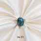 Handmade Turquoise 925 silver ring for balance and harmony