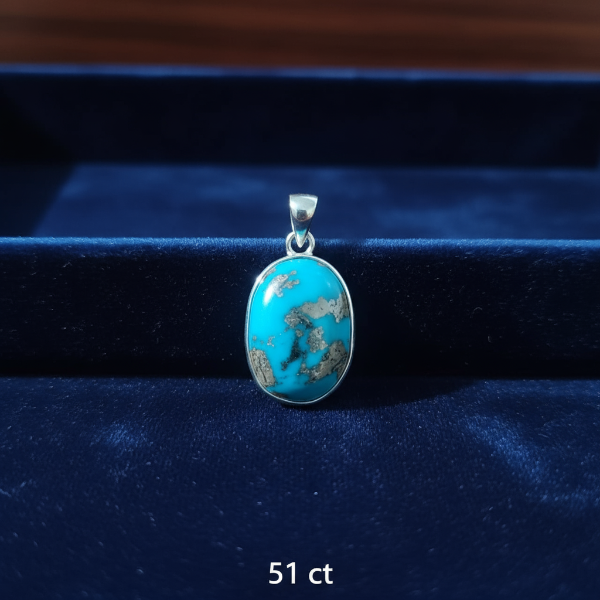 Turquoise 925 Sterling Silver Pendant – Healing • Protection • Communication