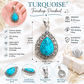 turquoise stone pendant for spiritual protection and peace