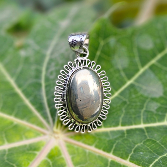 Pyrite Pendant For Good Fortune