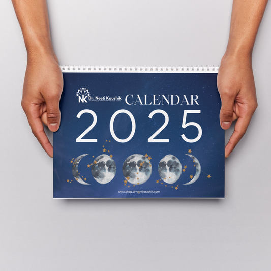 Moon Desk Calendar 2025