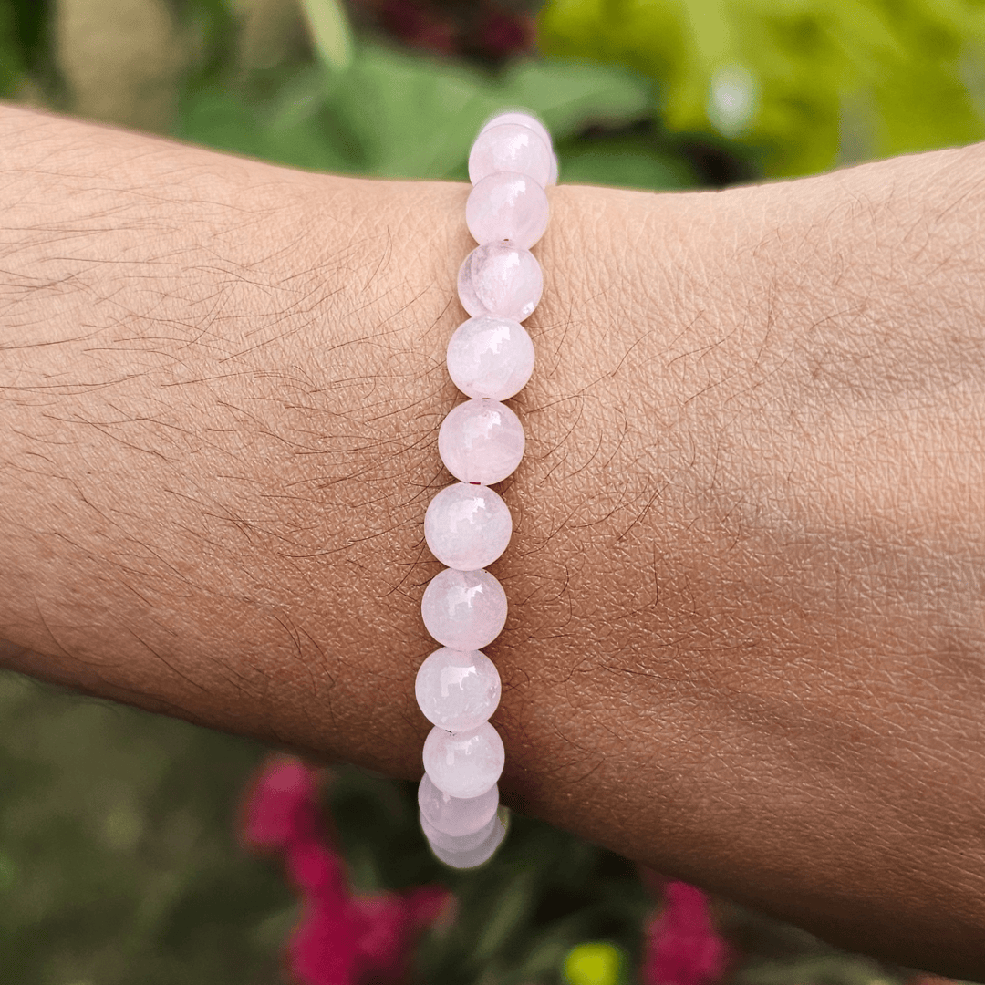 Rose quartz Bracelet For Love & Friendship (6mm)