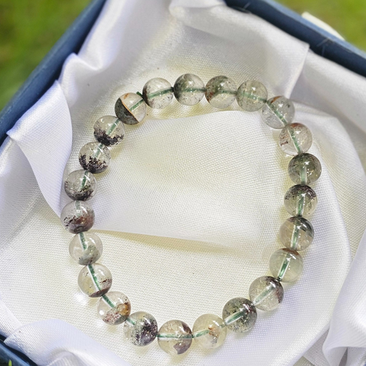 Lodolite / Garden Quartz Bracelet (8mm) to Bring Your Dreams into Reality