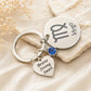 The Virgo Keychain Zodiac - Strength Charm with Blue Corundum
