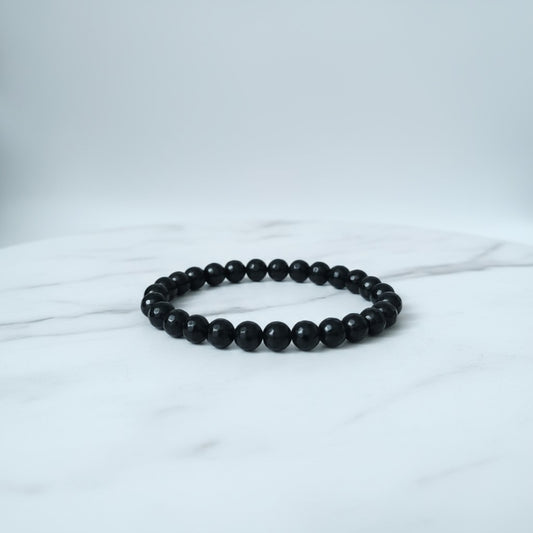 Black Onyx Diamond Cut Bracelet – Protection, Strength & Confidence
