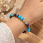 Scorpio (वृश्चिक) Abundance Bracelet for 2027 | Picasso Jasper, Golden Rutile and Turquoise