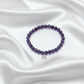 Amethyst crystal bracelet for stress relief, intuition and spiritual healing
