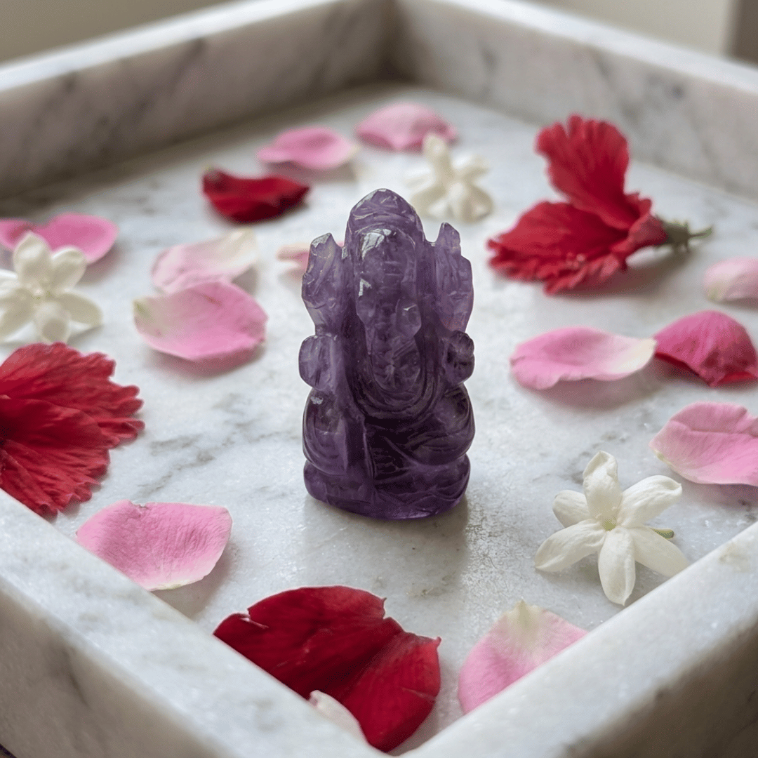 Crystal Ganesha Idol – Choose Your Healing Crystal