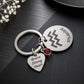 The Aquarius Keychain Zodiac - Luck Charm with Blood Red Corundum