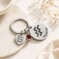 The Aquarius Keychain Zodiac - Luck Charm with Blood Red Corundum