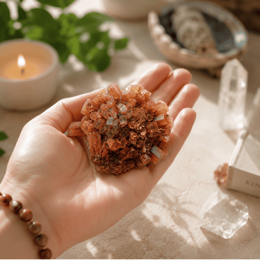 Aragonite Raw Crystal Piece for Grounding, Stability & Emotional Balance