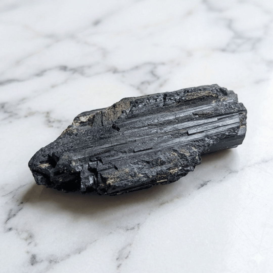 Black Tourmaline Raw Piece Tumble For Self-Confidence