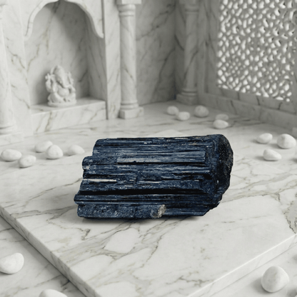 healing black tourmaline raw piece for stability and balance