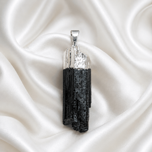Black Tourmaline Protection Pendant for Negativity Shield