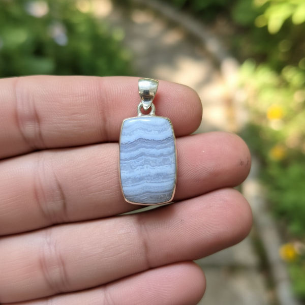 blue lace agate  for calm and gentle energy