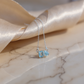 Blue Topaz birthstone ring for calm and communication
