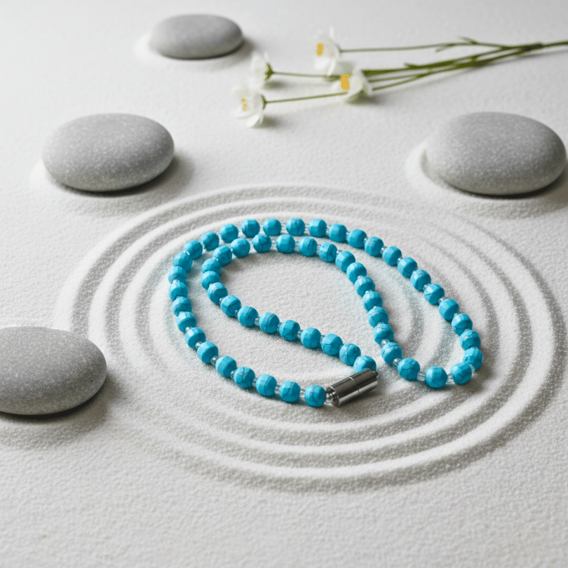Blue Howlite Mala for Calm Mind, Meditation & Clear Communication