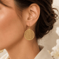 Flower of Life Brass Earrings for Manifestation, Spiritual Growth & Positive Energy