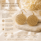 Flower of Life Brass Earrings for Manifestation, Spiritual Growth & Positive Energy
