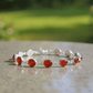 Healing Carnelian crystal bracelet for vitality and determination
