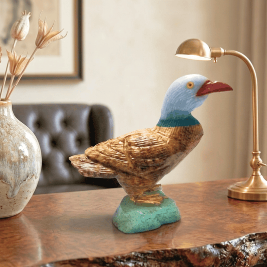 Crystal Duck Bird Angelite, Aragonite & Pyrite