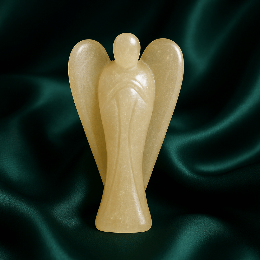 Citrine Angel For Good Fortune (2 Inch)