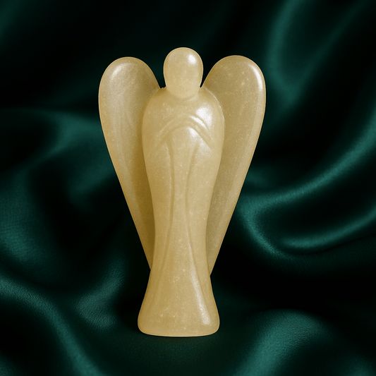 Citrine Angel For Good Fortune (2 Inch)