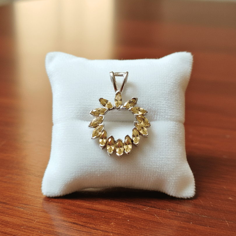 Healing Citrine pendant for joy, confidence, and good luck