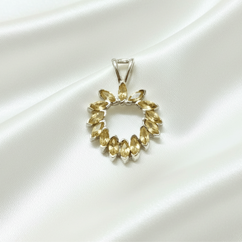 Healing Citrine pendant for joy, confidence, and good luck