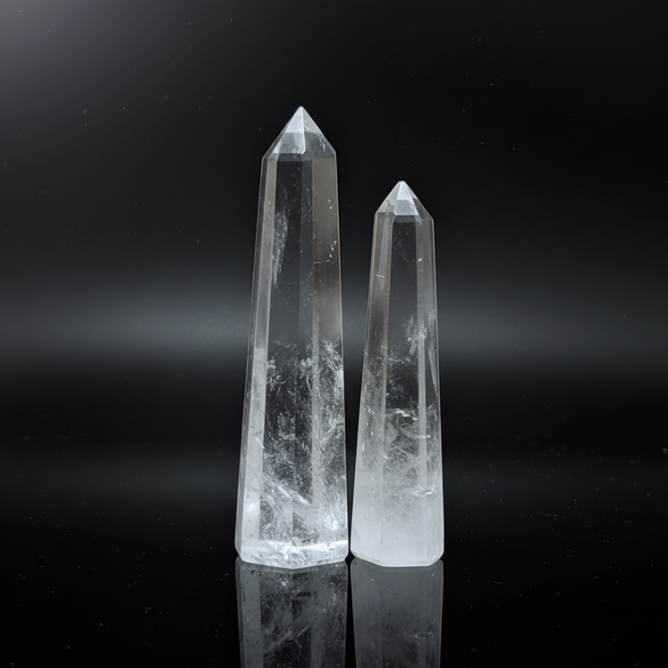 मानसिक स्पष्टता के लिए क्लियर क्वार्ट्ज़ डुओ पेंसिल