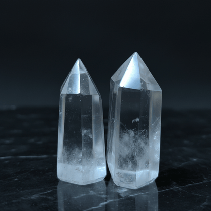 clear Quartz crystal pencil for healing and energy amplification
