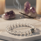 Natural Clear Quartz gemstone bracelet for spiritual growth and positivity