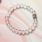 Natural Clear Quartz gemstone bracelet for spiritual growth and positivity
