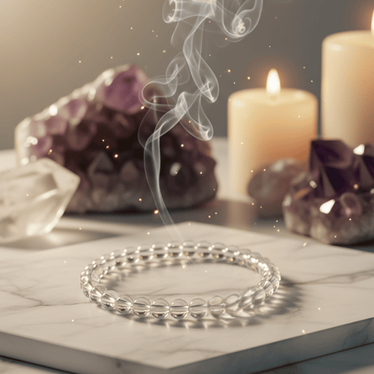 authentic clear quartz bracelet for spiritual clarity