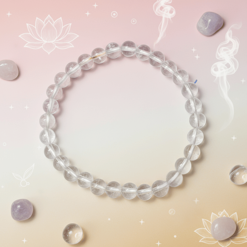 authentic clear quartz bracelet for spiritual clarity