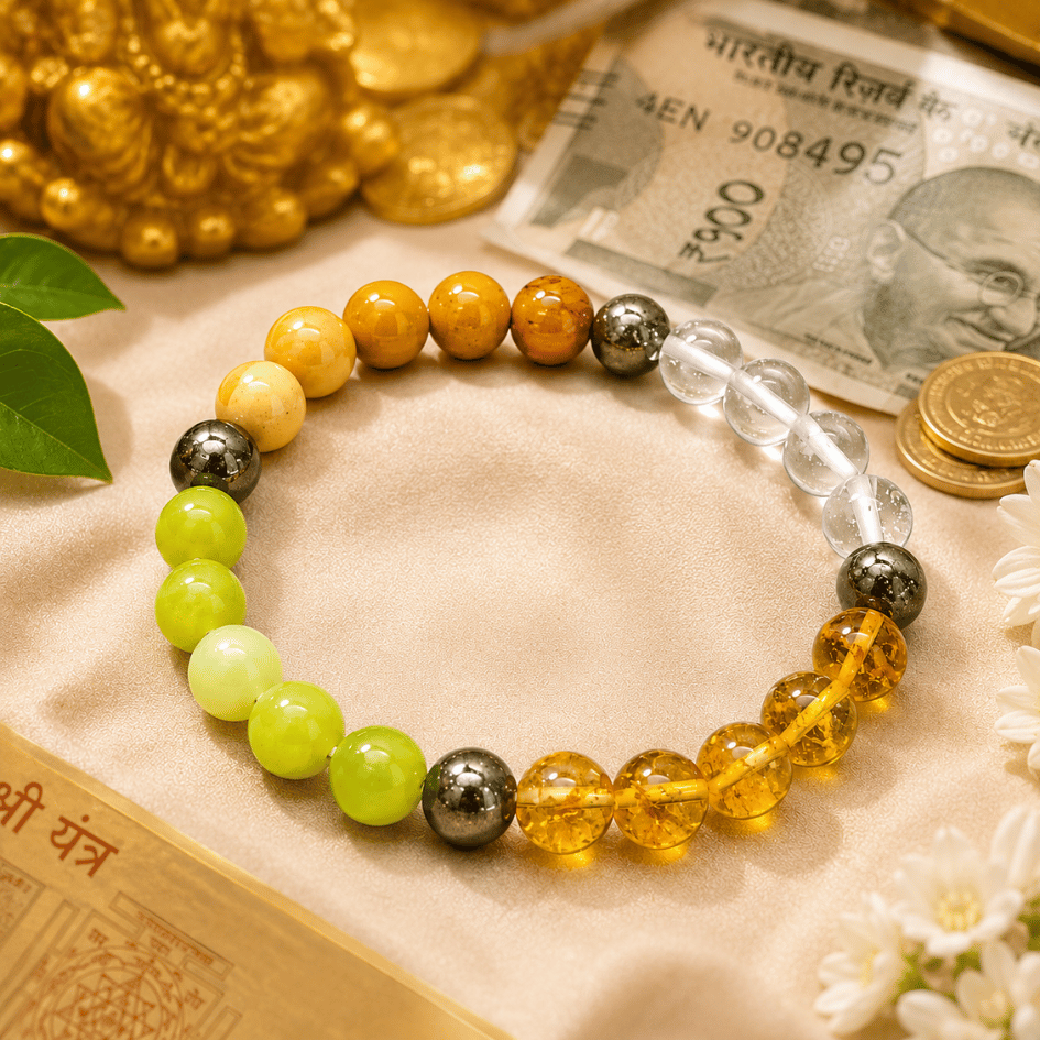 Dhanyog Money Magnet Premium Bracelet For Taurus, Virgo & Capricorn