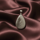 "Flint 925 sterling silver pendant for grounding and protection