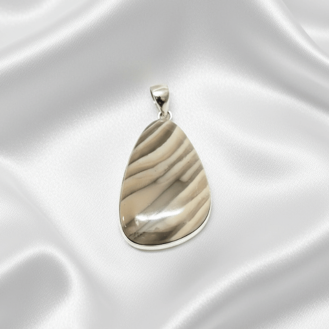 Flint pendant for grounding, protection, and ancient healing energy