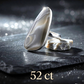 authentic flint ring for protective energy flow